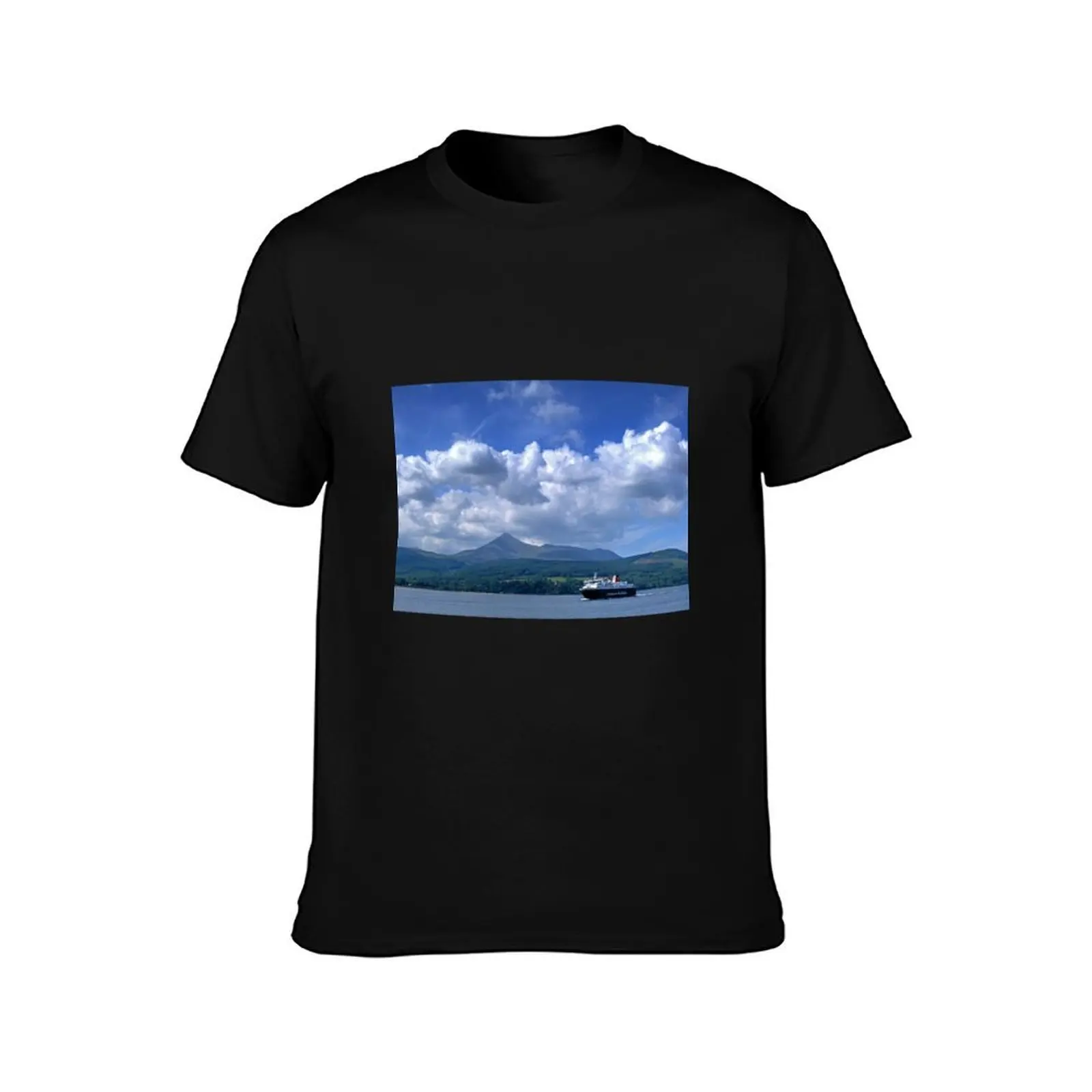 Goatfell, Isle of Arran, Scotland T-Shirt, Summer Casual Cotton Tee, Oversized Streetwear Tops, Vintage Graphic Print