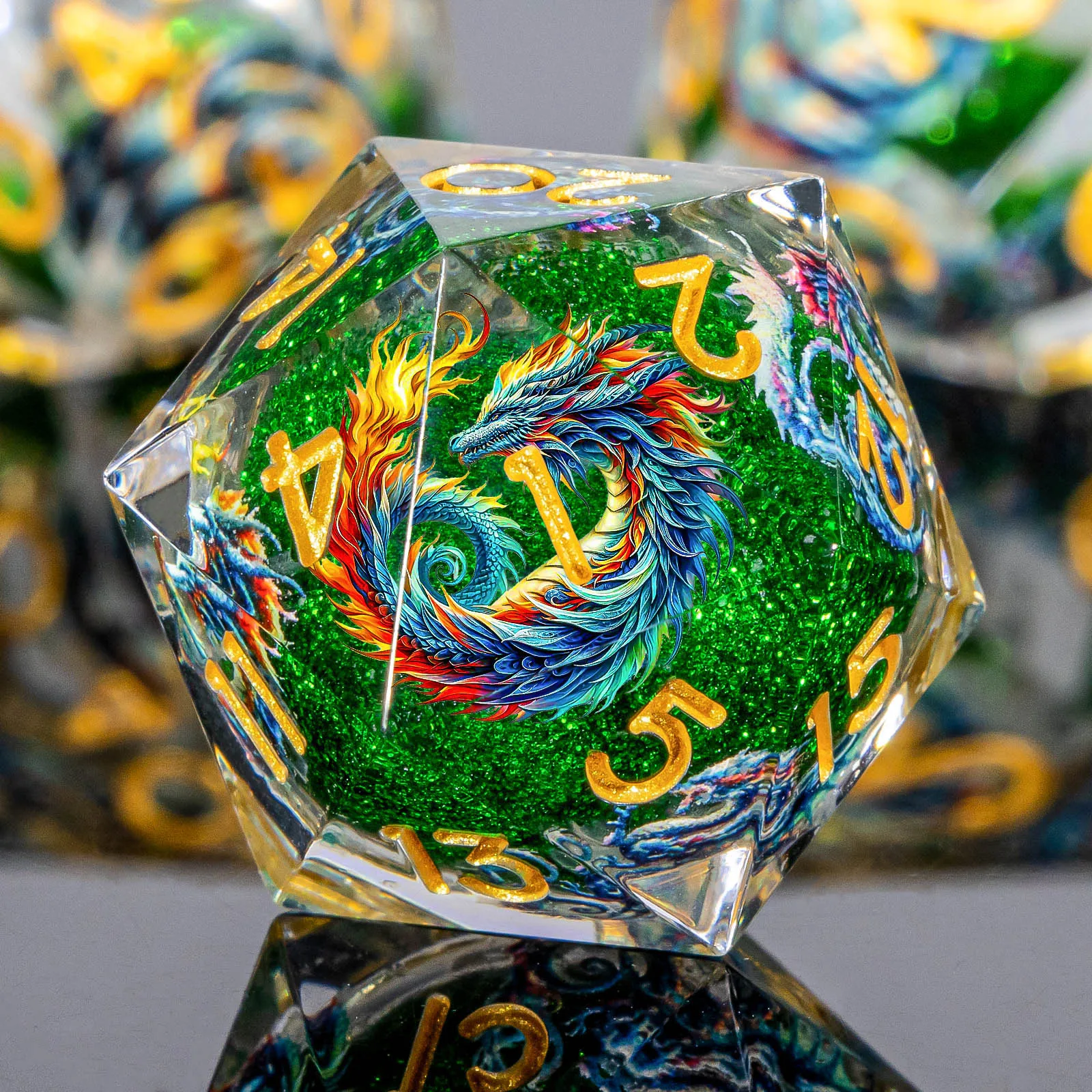 

Кубики D&D с жидким наполнением, кубики D&D с острыми гранями и драконьим узором, игровые кубики из смолы для ролевых игр в стиле Dungeons and Dragons D20 D12 D10 D8 D6 D4