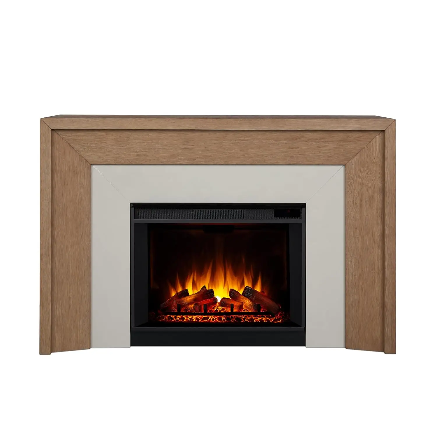 Brooks 64” Grand Electric Fireplace with Mantel for Living Room or Bedroom, Replaceable Fireplace Insert Heater,, Customized
