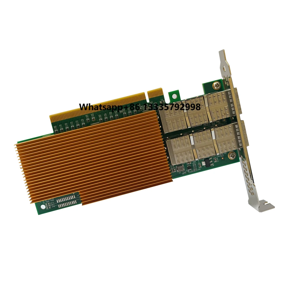 

100G Dual Fiber Port E810-CAM2 PCle 4.0 x16 QSFP28 Ethernet Server Optic Networking Interface Card Adapter Card New Arrival