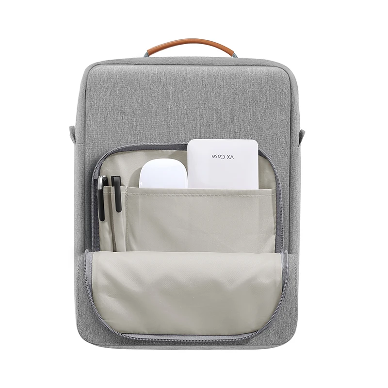 11 Inch Grey Laptop Tablet Sleeve Case Bag for Cubot Tab KingKong /KingKong 2 - Portable Handbag Style Protective Cover