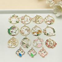 10/15pcs Cute Animal Mini Rabbit Charms for Necklaces Pendants Ethnic Earrings Handmade DIY Jewelry Making Accessories
