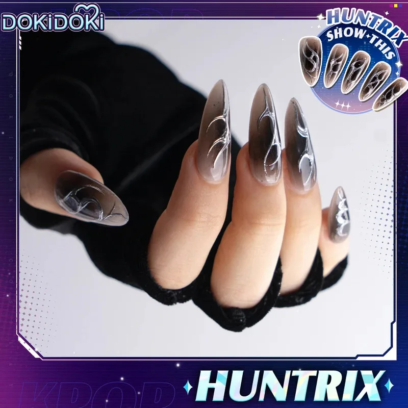 2025 Nuovo Rumi Mira Zoey Parrucca Cosplay KPOP Hunters Cosplay DokiDoki KPOP Huntrix Donne Rumi Cosplay 120 cm Unghie Lunghe Dei Capelli Zo ★ ★ ★ ★