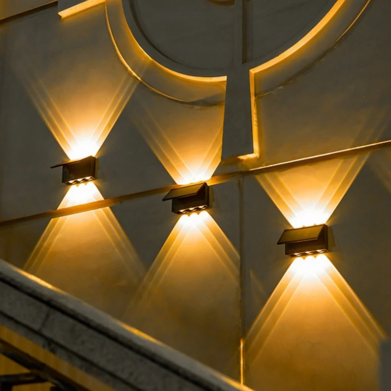 Solar Wall Light -LED Outdoor Wall Solar Light Waterproof Garden Wall Decoration Lighting For Villa Patio Stair Corridor