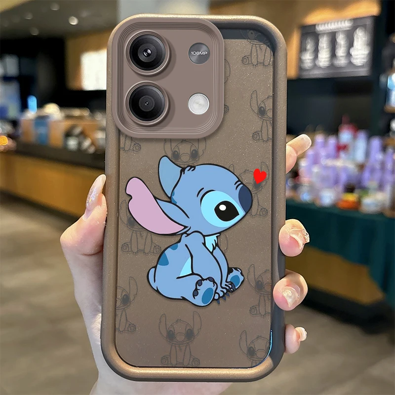 Disney Stitch Silicone Case for Xiaomi Redmi Note 13 12 Pro Plus 4G 5G 13C 12C Turbo 11 11S 10 10S 9 10A 10C 9C A2 A1 Soft Cover