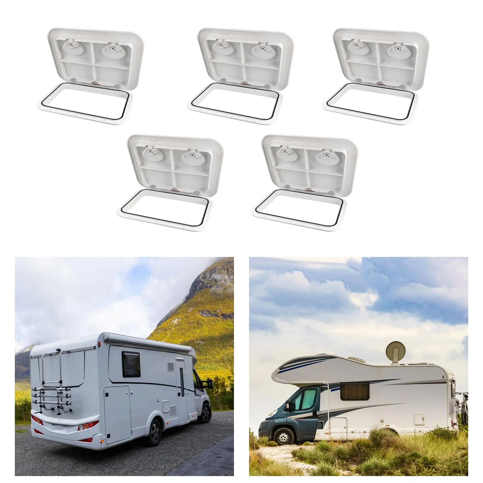 Rectangle Boat Deck Hatch Lid Engineering Plastics Nylon Weather Resistant Inspection Cover for Marine Boat RV