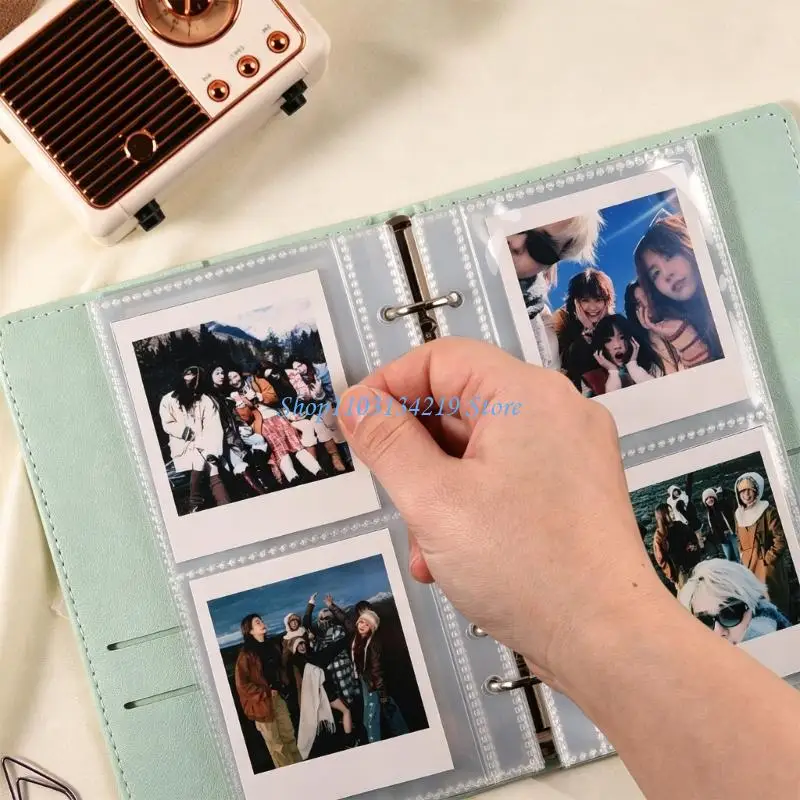 N5KC Photo Organizers Album with Sleeves 25Pcs Inner Page 100 Pocket Binder Album