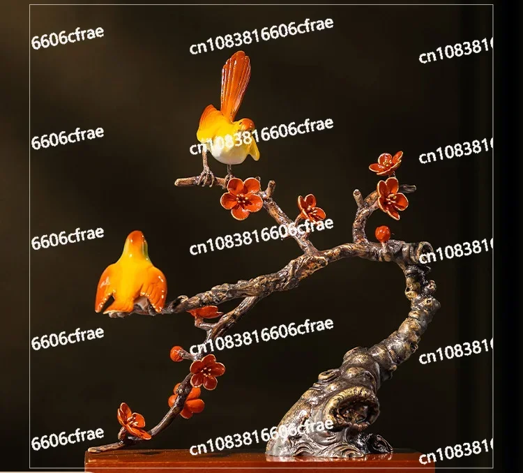 

"Happy on The Branches" Ornaments Handicrafts New Chinese Home Living Room Entrance Decoration
