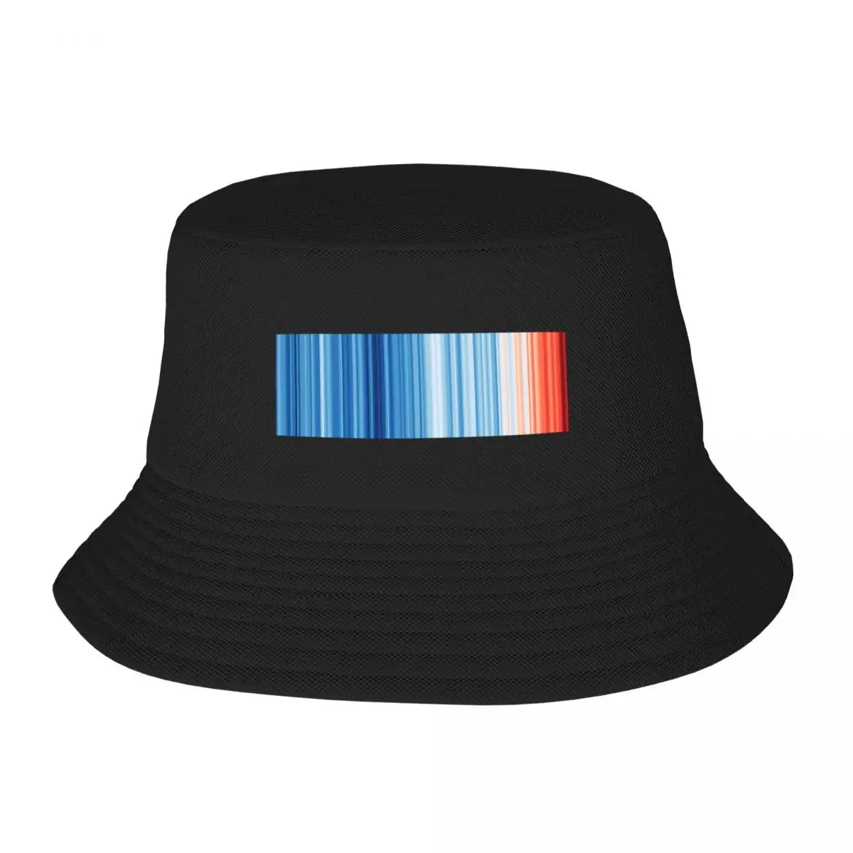 Global warming stripes Bucket Hat custom Hat cute fishing hat Women's Golf Clothing Men's