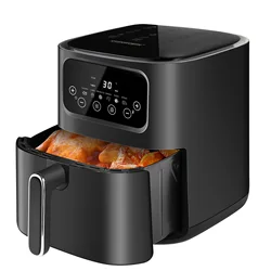 EXSAMO 10L Large Capacity Smart Electronic Digital Deep  Fryers Oven Without Oil 2000W Multi-Function With Touchscreen Air Fryer