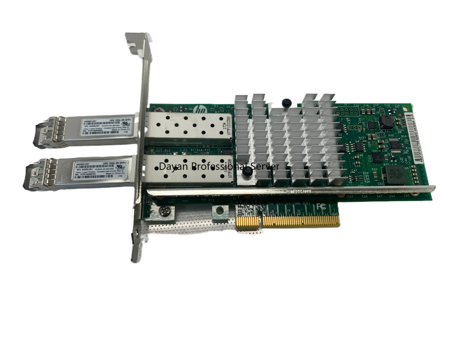 

560SFP+ 10GB 2-port PCI Express Ethernet ADAPTER Card 669279-001 W/ (2) 10GB SFP+ Ethernet/ Optical Fiber Network Cards