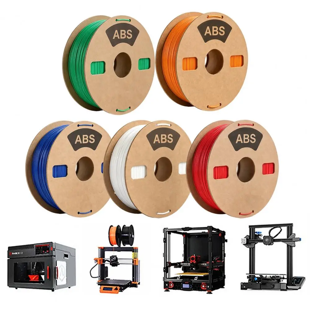 Smooth Printing Filament 3d Printer Abs Filament 1.75mm High Precision Toughness Material Resistant Filament for Most Fdm 3d