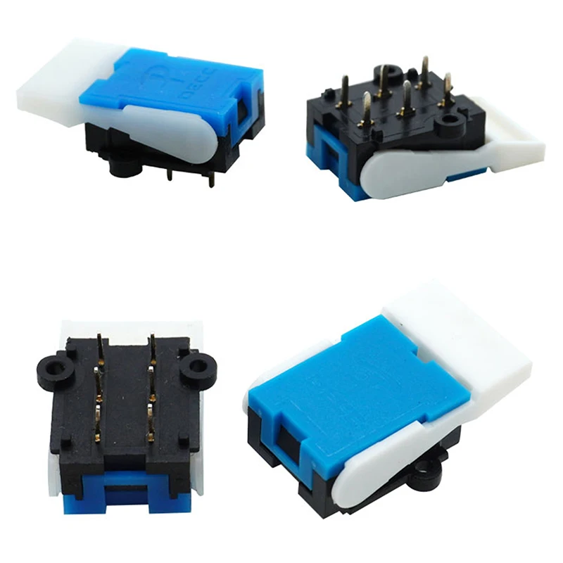 10 pçs azul telefone gancho interruptor 6 pinos intercom campainha interruptor retentor reed interruptor lâmina peças de reparo para telefone