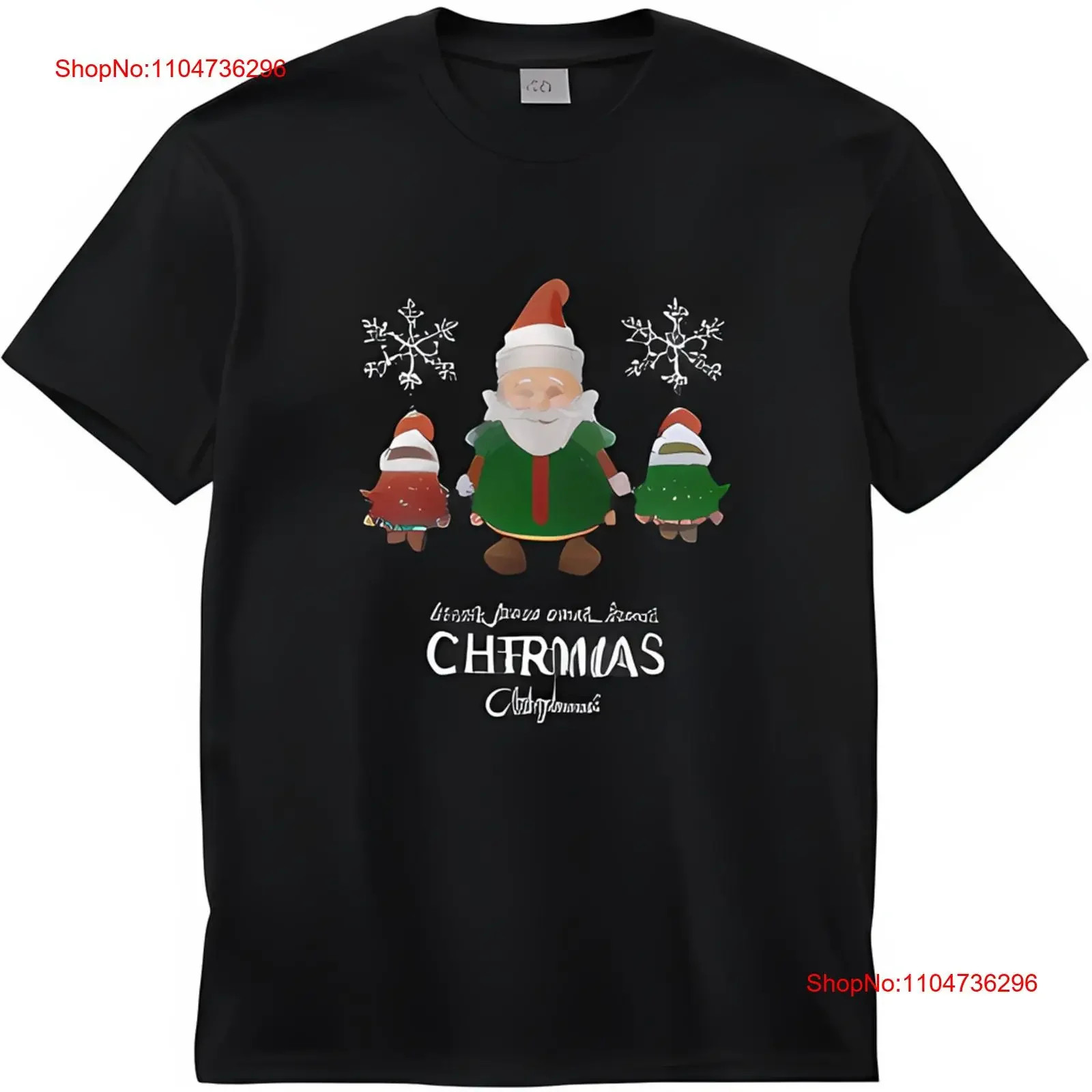Camiseta negra festiva con Papá Noel y sus amigos, bebida, oración, amor, soy M, vintage, lavada, moda, ropa de calle transpirable para hombre