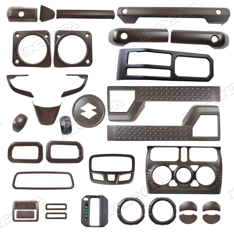 Jimny ABS araba direksiyon ayar kapağı çıkartmalar merkezi konsol Dash Paneli AC havalandırma kapağı Suzuki Jimny 2020 2021 2022 2024