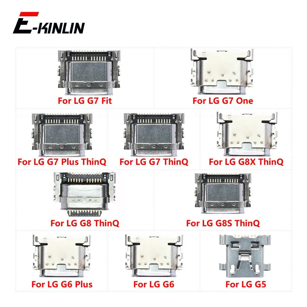 Type-C Micro USB Jack Connector Socket Charging Port Plug Dock For LG G5 G6 G7 One Plus Fit G8 G8X G8S ThinQ