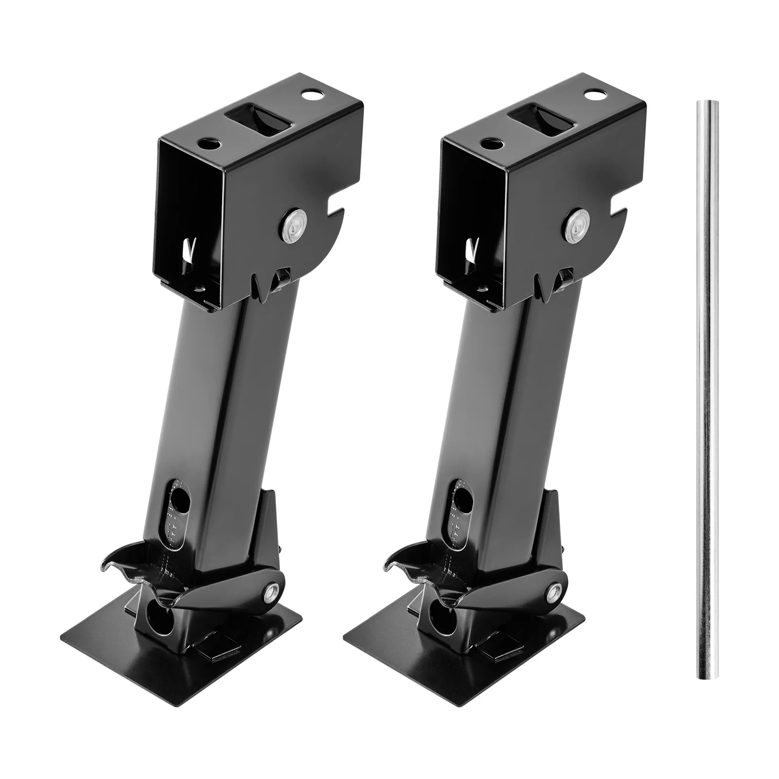 

SucceBuy Telescoping Stabilizer Jack 2PCS Telescoping Folding Trailer Jack Trailer Swing Down Stabilizer Jack for RV Trailer