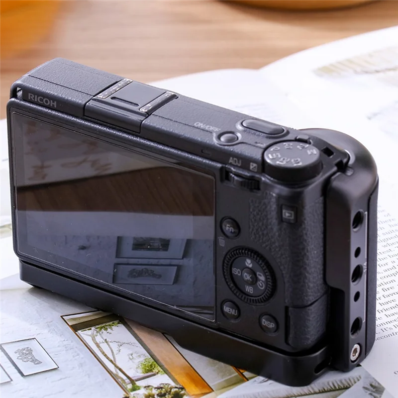 

DIGIT-For Ricoh GR3 GRX Camera Aluminum Alloy Base Handle Quick Installation Board Accessories Silicone Handles Grip
