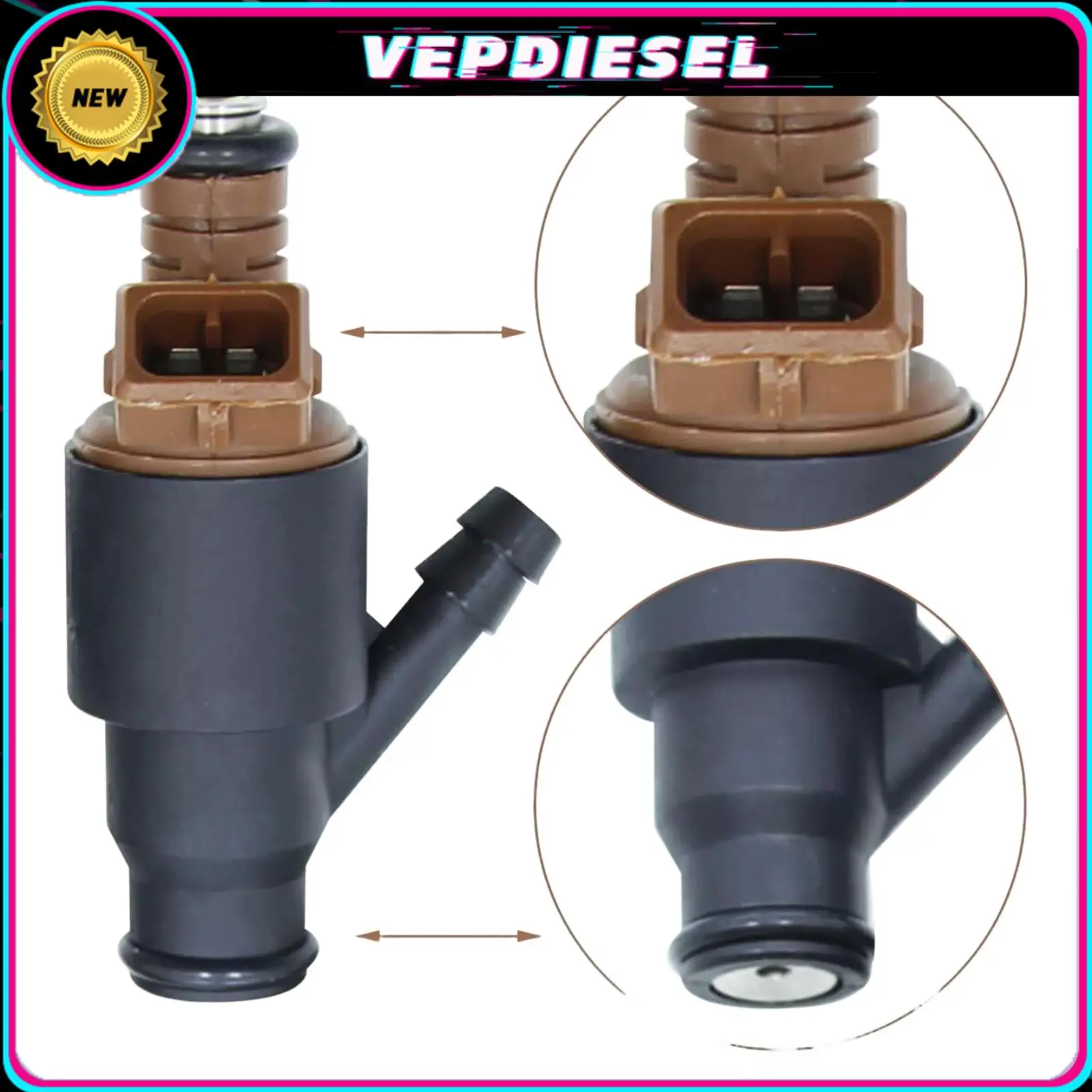 

4Pcs Fuel Injector FOR BMW 318i 318is Z3 318ti 1994-1999 13641247196 20lb/hr Car Accessories