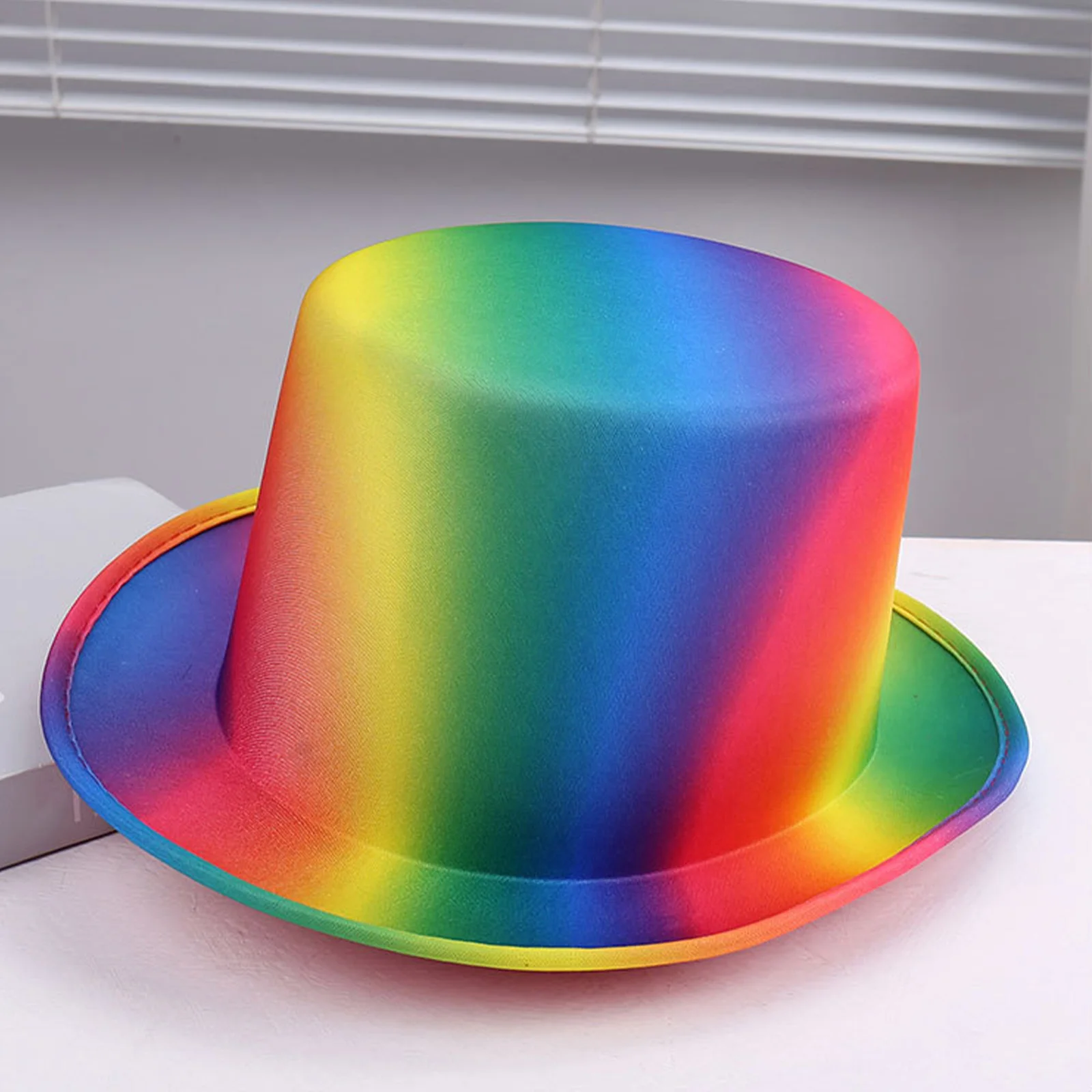 Chapeaux haut-de-forme arc-en-ciel pour carnaval, grand chapeau de magicien coloré pour adultes et enfants, fournitures de mariage pour Halloween Cosplay