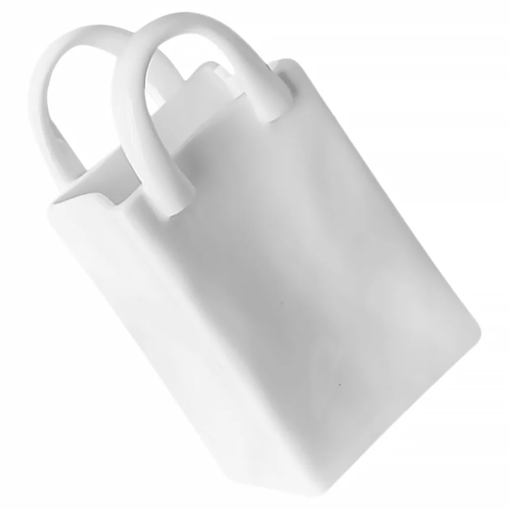 محفظة على شكل وعاء فرشاة فريد من نوعه من السيراميك زهرة زهرية حقيبة يد حامل قلم تخزين ديكور فرشاة للمكياج حاوية ديكور سطح المكتب #1