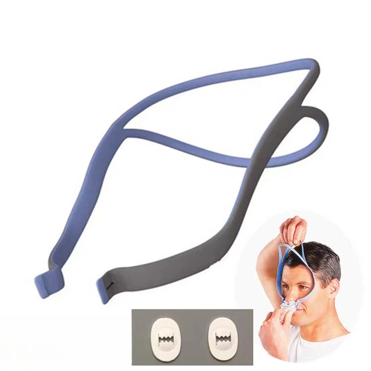 CPAP Elastic Headband Mask P10/N30 Nasal Pillow Mask Includes 2 Adjustment Clips Suitable for Airfit P10 Nasal Mask