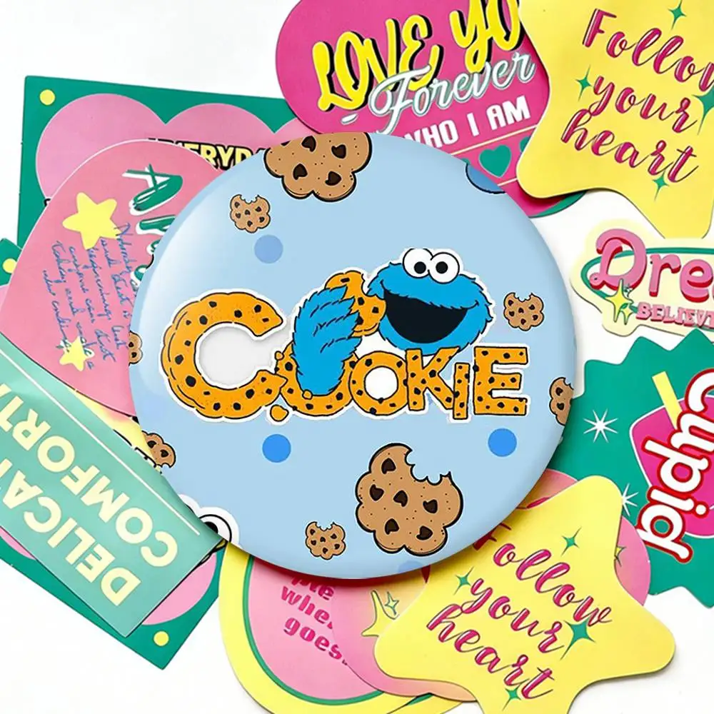 C-Cookies Monster Cartoon Laser Badge Applicable For Backpack Clothes Hats Decor Creative Accessories view 6