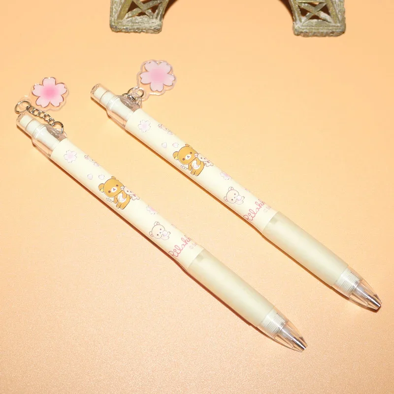 2Pcs AIHAO 914B 0.5/0.7mm Rilakkuma Automatic Pencil Kawaii Plastic Mechanical Pencils Kids Gifts Student Supplies Stationery