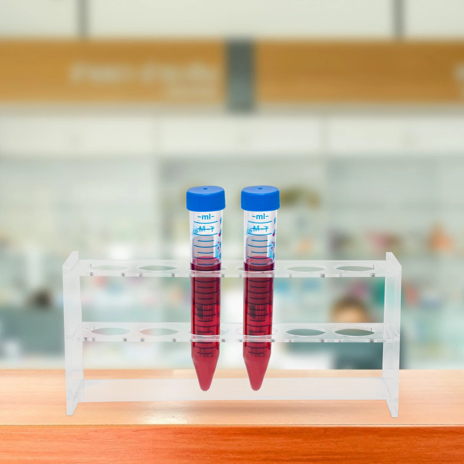 

Test Tube Rack Tubes Holder Laboratory Stand Clear for Acrylic Transparent Organizer