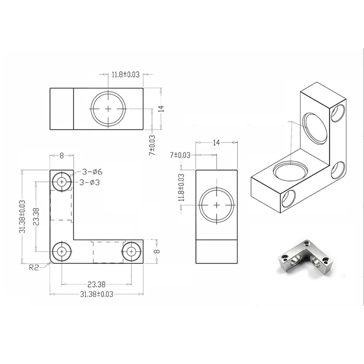 2025+ アングルステアリング 90 度マイクロステアリング - 直角整流子 1:1 伝達ベベルギア (5mm ～ 5mm シャフト)