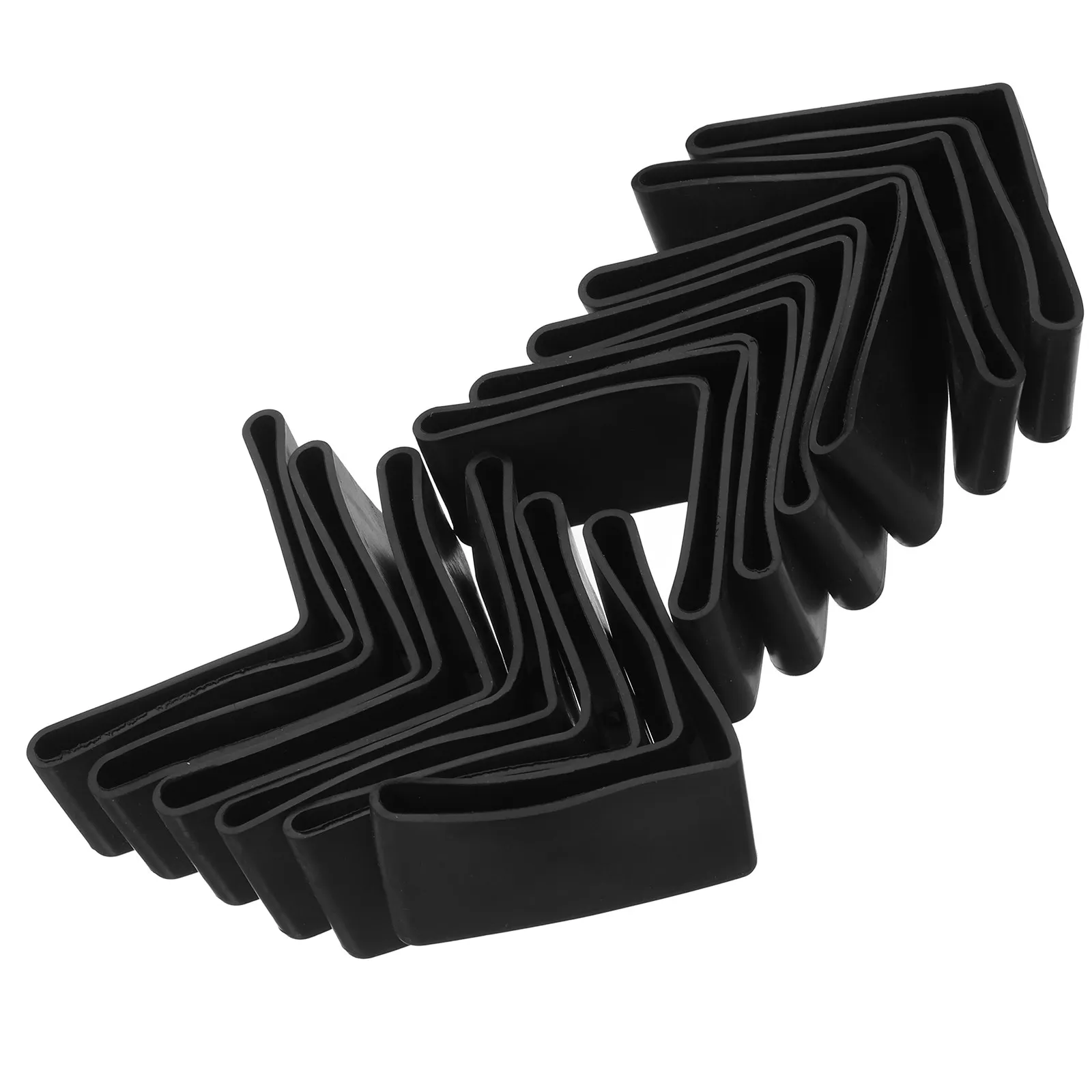 12Pcs Triangle Foot Covers for Furniture Legs Rubber End Protectors Non-Slip Prevent Scratches on Hardwood Tile