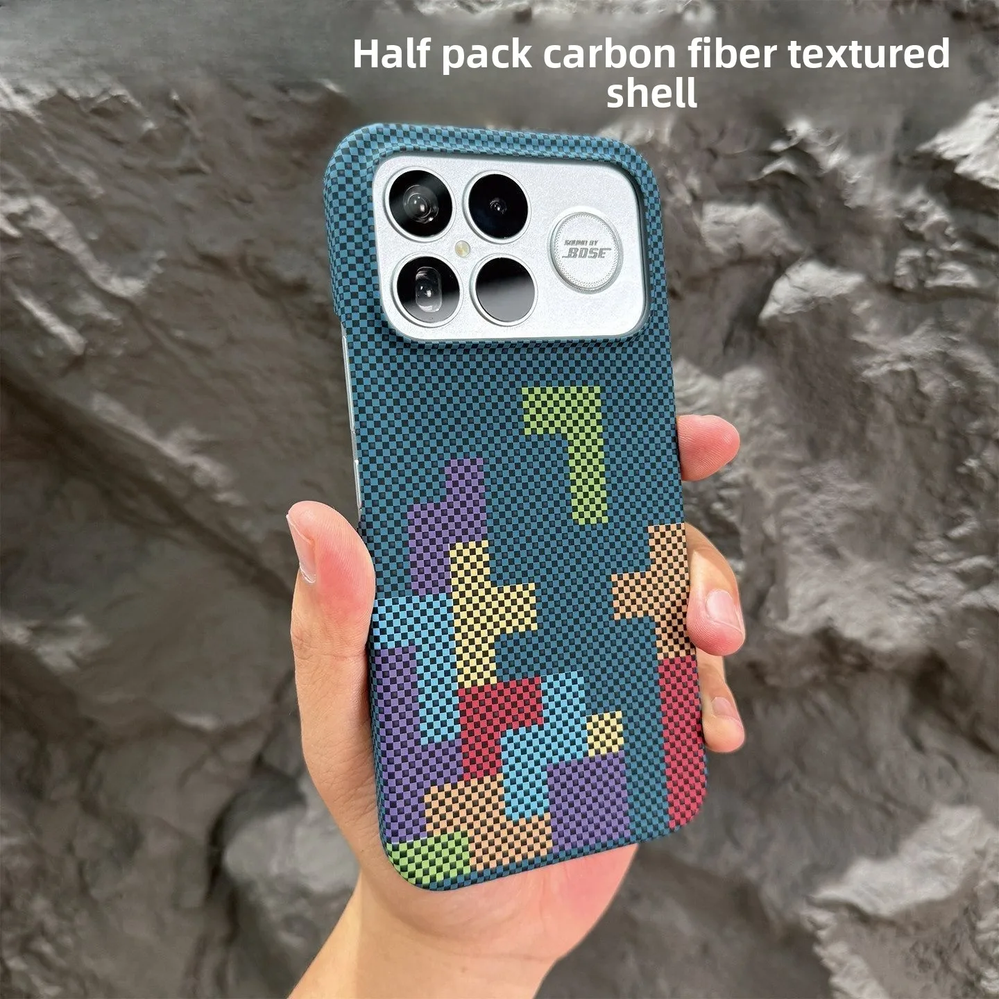 For POCO F9 F8 Ultra Pro Case Ultra Thin Fashion Painted Skin Friendly Kevlar texture PC Cover for MI Poco Shockproof Funda
