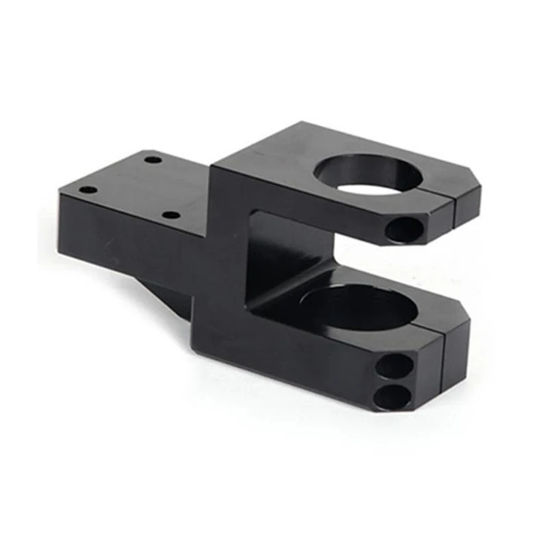 لوحة مخصصة من الفولاذ المقاوم للصدأ على شكل حرف L مطلية باللون الأسود OEM للكاميرا - قطع غيار طحن الآلات باستخدام الحاسب الآلي