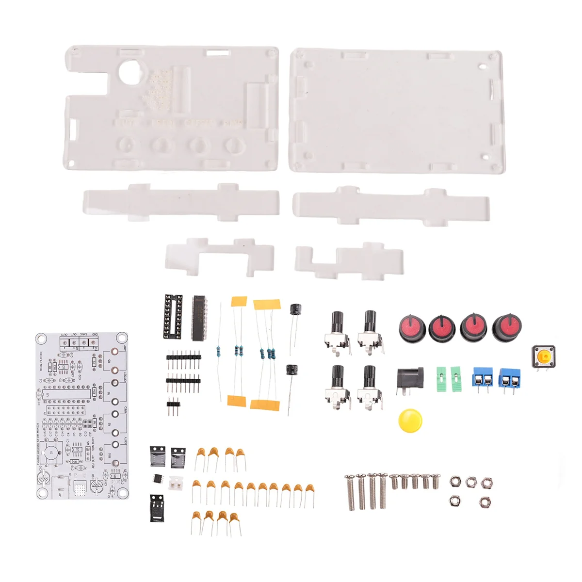 

A76I MAX038 Signal Generator DIY Kit 1Hz-20MHz Function Generator High-Speed Op-Amp Generator Sine/Rectangular/Sawtooth