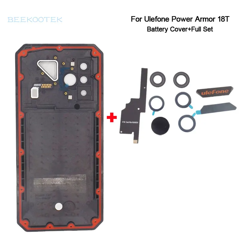 Ulefone Power Armor 18T Battery Cover, Back Case, Sub principal, Lente da câmera, Adesivo, Novo, Original