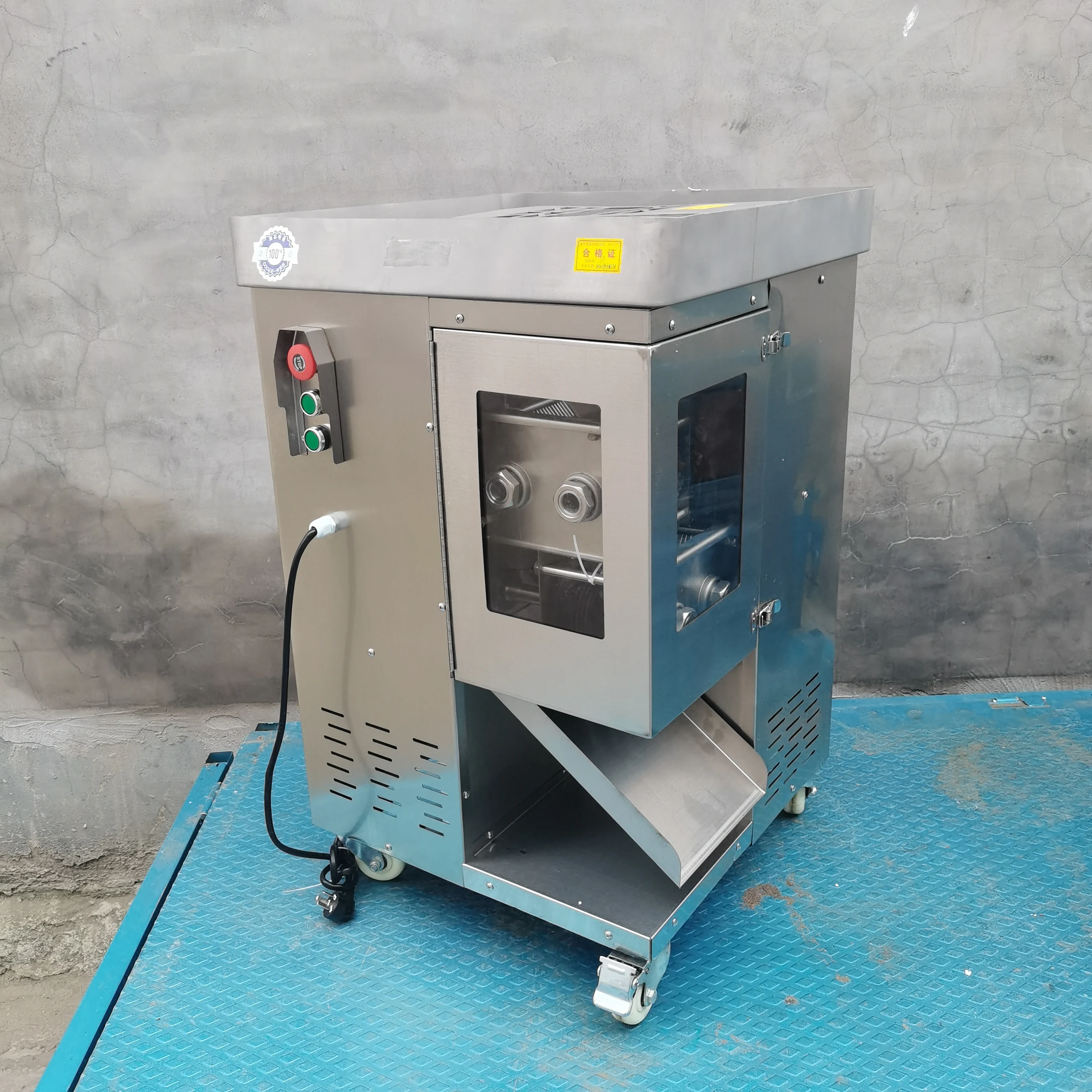 

110V 220V Commercial Meat Slicer For Pork Beef Chicken Breast Fish Electric Slicing Shredding Machine Double Knife Group