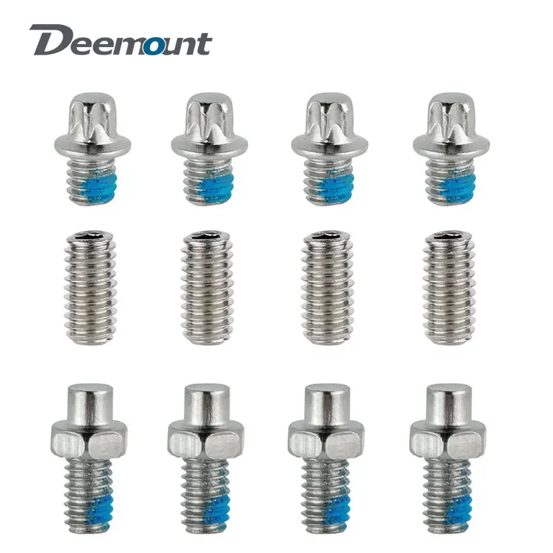 Bicycle Pedal Spikes 25PCS Anti-skip Steel Studs M4 Threading Bolts Pin Nail for Cycle Pedals Bike Accessories