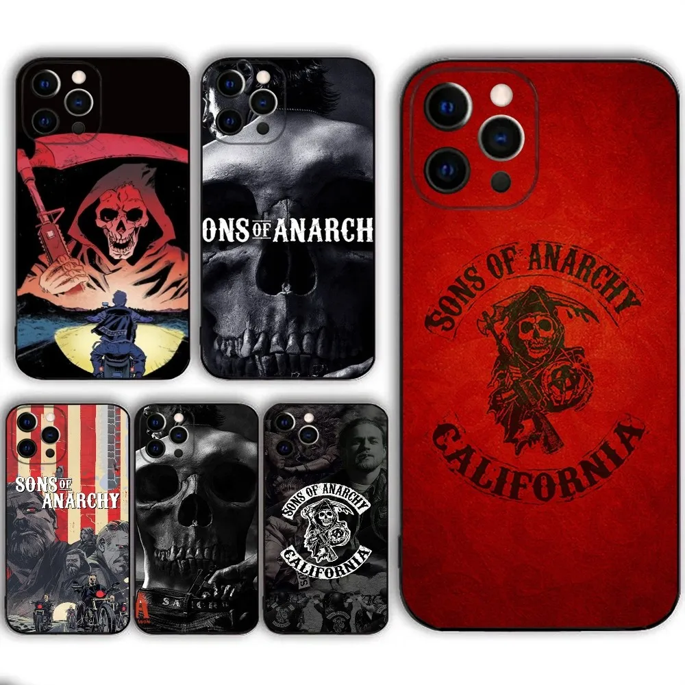 S-Sons of Anarchy TV Series  Phone Case  For IPHONE 15,13,14,12,Mini ,11, Xr, X ,Xs Pro Max 8, 7 Plus Back Cover