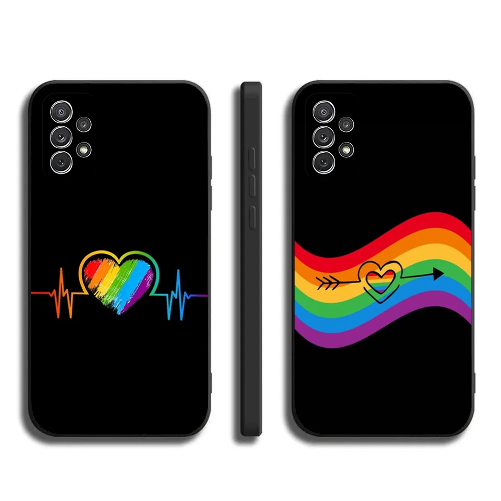 

Gay Pride Flag Phone Case For Samsung Galaxy A20,A21s,A22,A31,A32,A52,A53,A72,73,A80,A91Soft Black Cover