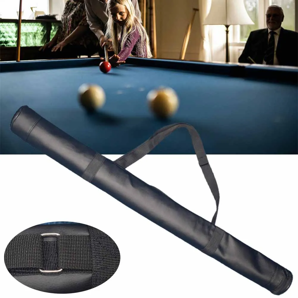 32 Inches Cue Bag Case Carry Bag Lightweight Portable For 1/2 Snooker Billiard Stick Rod Billiard Accessories Adjustable Parts