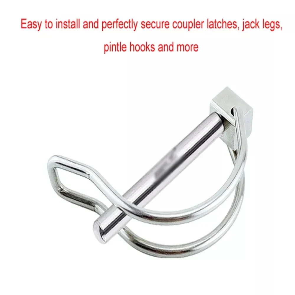 Stainless Steel 316 Quick Lock Release Trailer Towing Coupler Safety Pin Bicycle Stroller Cargo Boat stage leg Hitch Hook Clip