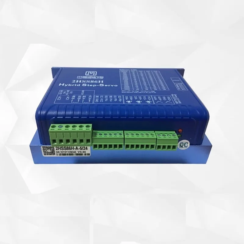 

Драйвер двухфазного шагового двигателя JMC 2026 2HSS86H, диапазон напряжения 24В-80В, ток 0-6 ампер