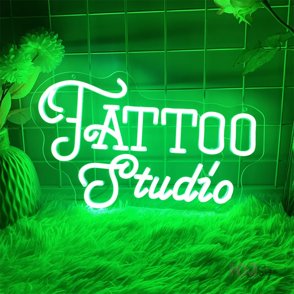 tatto neon led sign tattoo studio salon shop led luzes de neon usb decoracao de salao de beleza para sinais de tatuagem lampadas de neon 01