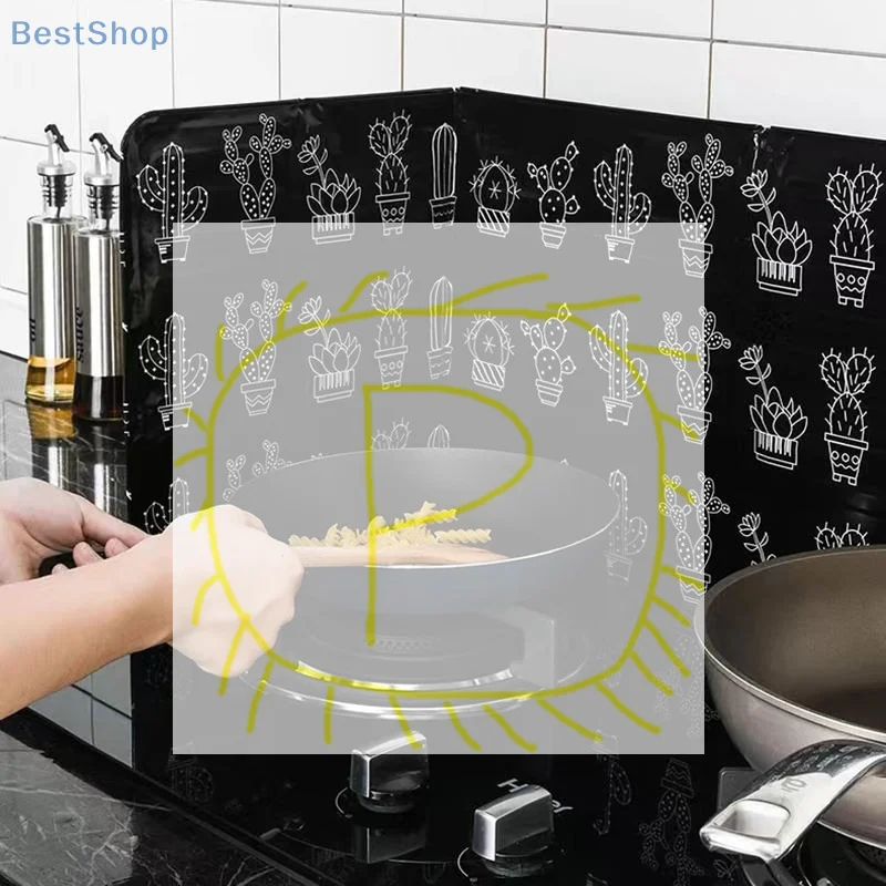 2Pcs Anti-Splashing Stove Oil Baffle Plate Aluminum Kitchen Cooker Shield Cooking Frying Oil Splash Guard Microwave Oven Covers
