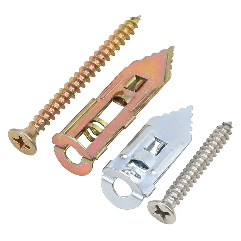 ชุดสกรูยึดผนังยิปซัมแบบเจาะเอง พร้อมสกรูยึดผนังยิปซัมแบบขยายตัว คุณภาพสูง ความยาว 30 มม. 40 มม.