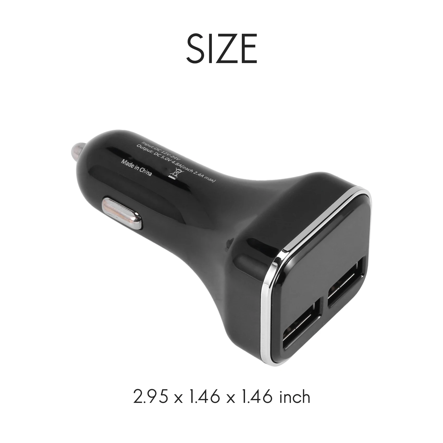 Car Charger Volt Meter Car Battery Monitor with LED Voltage & Amps Display, for iPhone 11 / Xs ,Galaxy S20 / S10