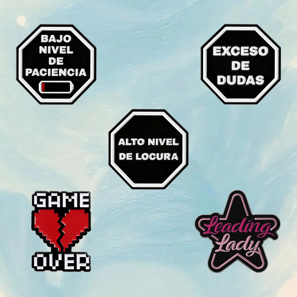 Short Enamel Pin Se…