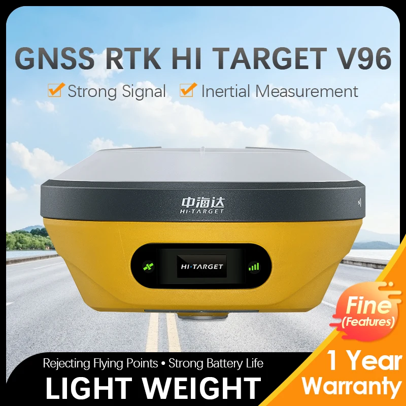 Geodetic Surveying Instrument 660 Channels Fast Fixed Hi-Target V96 Display Gnss Receiver GPS Rtk Base Rover