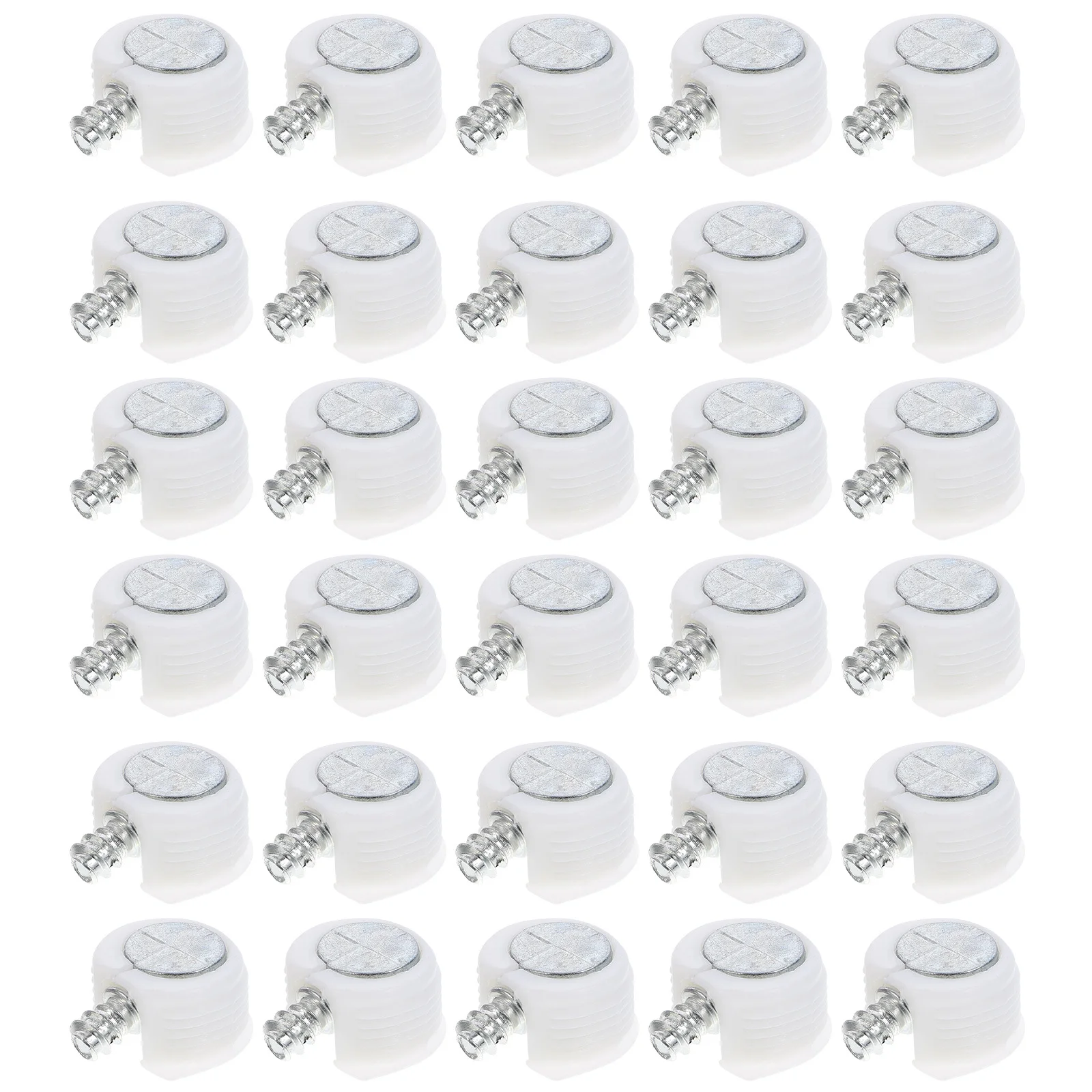 

30 pcs Shelf Support Holder Pin Furniture Connectors For Cabinet Wardrobe Diy Fixing Fasteners Cam Lock Nut Connector Hardware