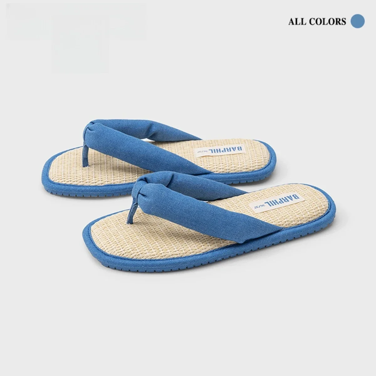 

Denim Blue Slippers Women's Spring Summer New Breathable Versatile Fashion Outer Wear Cool Slippers Flip-flops Couple Slippers